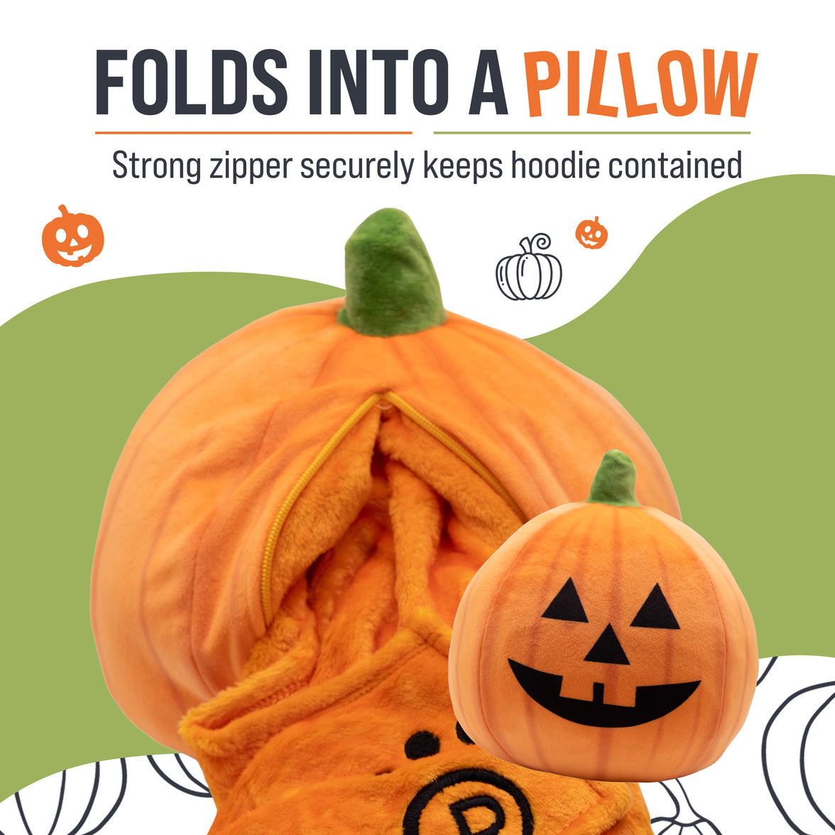 Pumpkin Snugible 2-in-1 Blanket Hoodie & Pillow