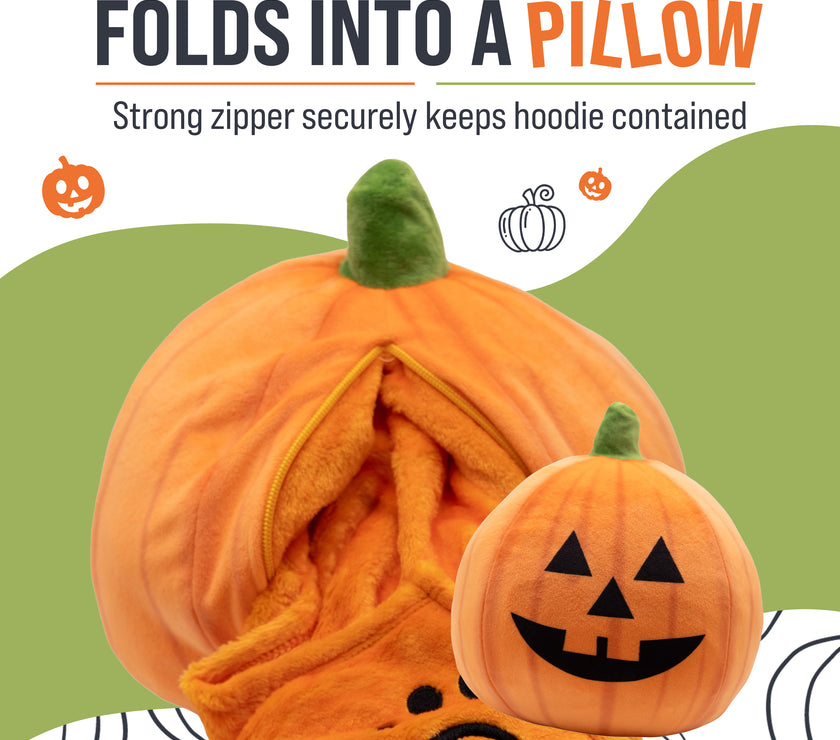 Pumpkin Snugible 2-in-1 Blanket Hoodie & Pillow