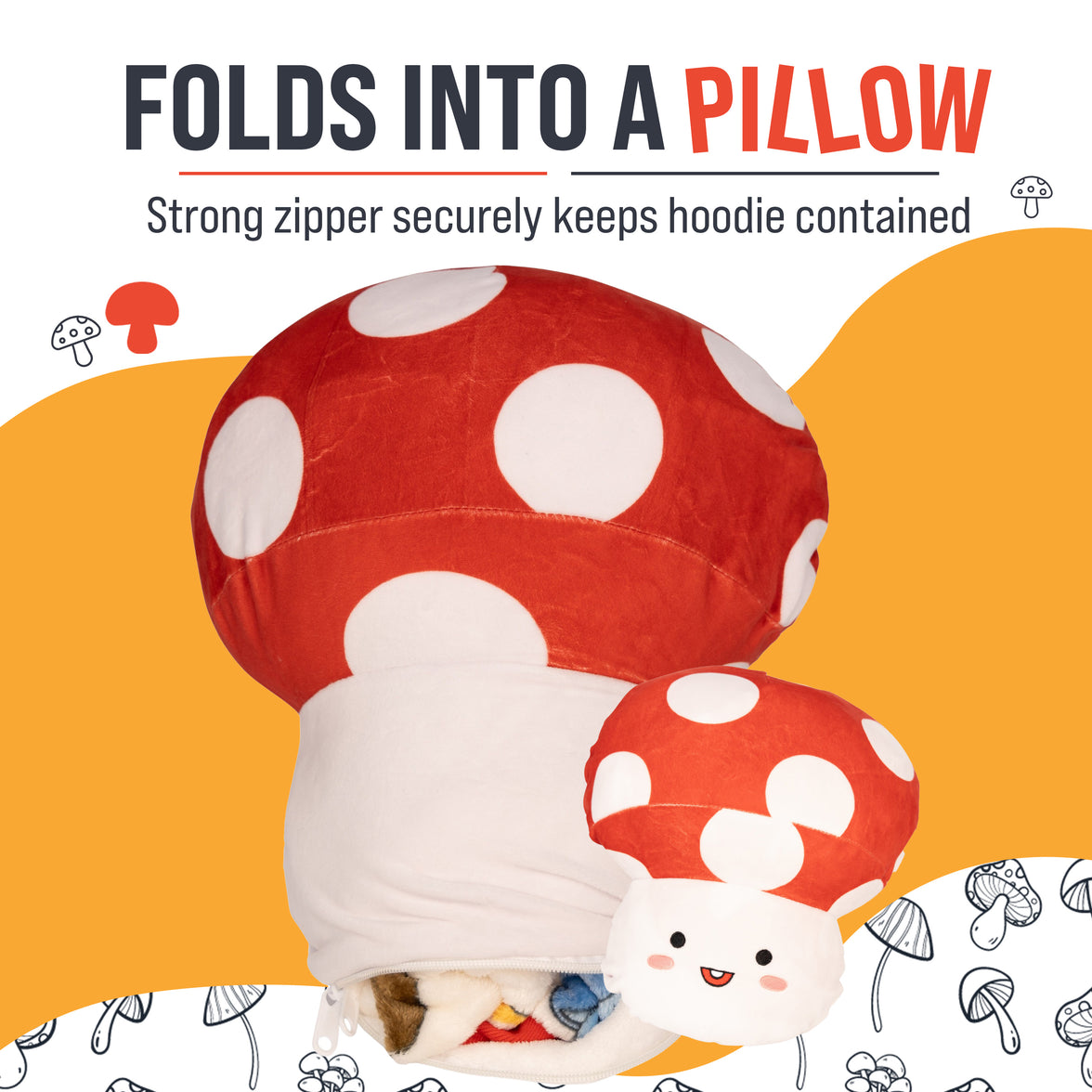 Mushroom Snugible 2-in-1 Blanket Hoodie & Pillow