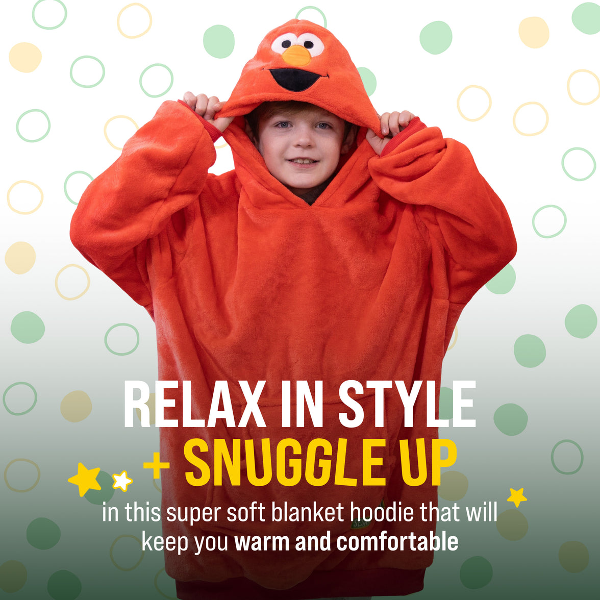 Sesame Street | Elmo Kids Snugible 2-in-1 Blanket Hoodie & Pillow