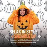 Pumpkin Snugible 2-in-1 Blanket Hoodie & Pillow