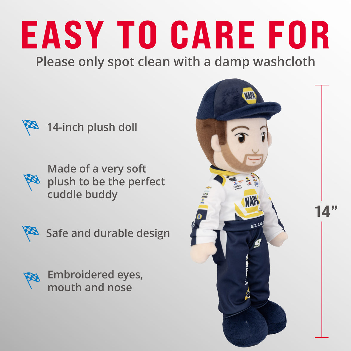 NASCAR | Hendrick Motorsports Chase Elliot 14" Plush Figure