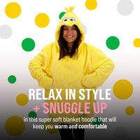 Sesame Street | Big Bird Adult Snugible 2-in-1 Blanket Hoodie & Pillow