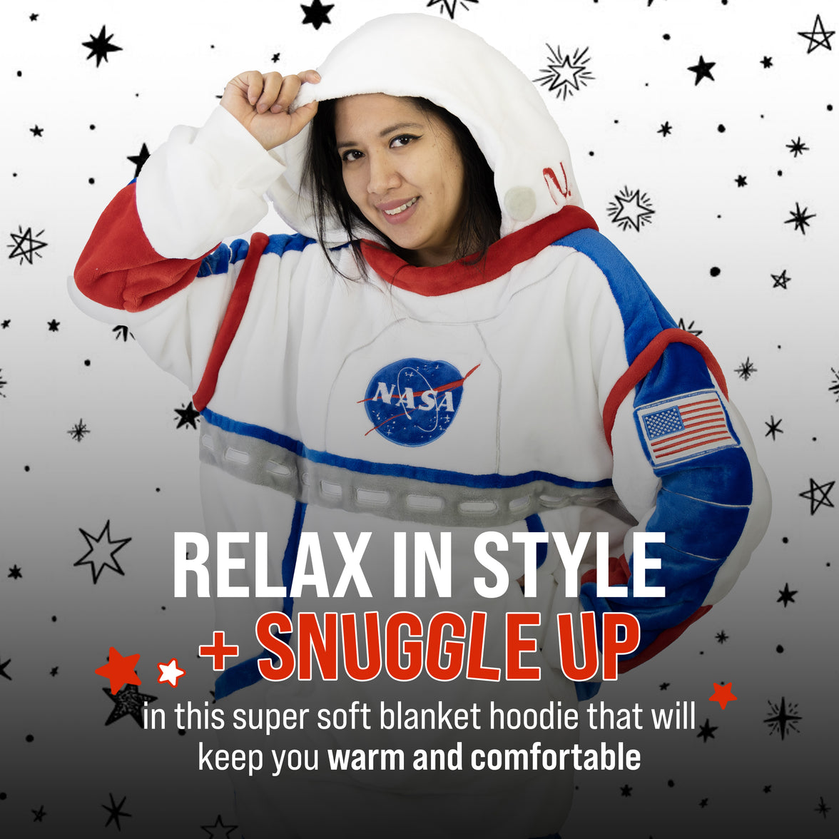 NASA | Astronaut Snugible 2-in-1 Blanket Hoodie & Pillow