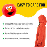 Sesame Street | Elmo Adult Snugible 2-in-1 Blanket Hoodie & Pillow