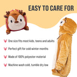 Riley the Reindeer Snugible 2-in-1 Blanket Hoodie & Pillow