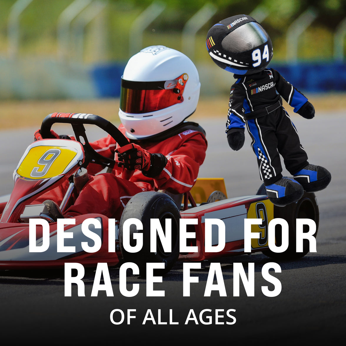 NASCAR | Scotty Speedster Racecar Driver 14" Plush Figure