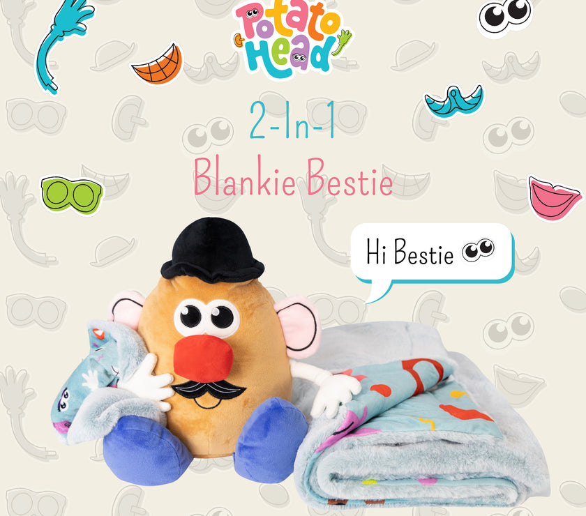 Hasbro | Mr. Potato Head Blankie Bestie 2-in-1 Blanket & Stuffed Animal