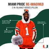 University of Miami Helmet Snugible | Blanket Hoodie & Pillow