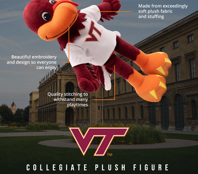 Virginia Tech University Hokie Bird 14” Plush Figure