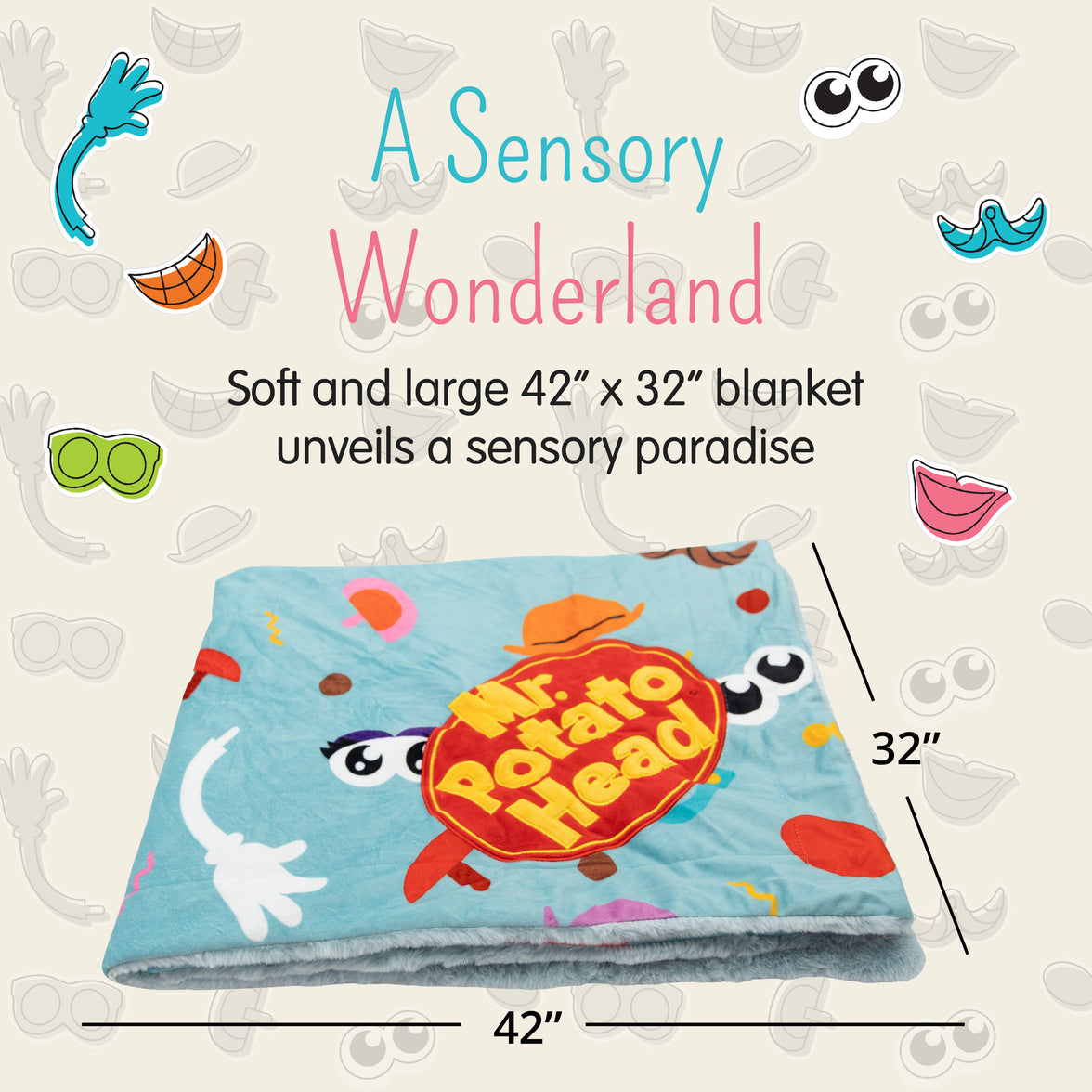 Hasbro | Mr. Potato Head Blankie Bestie 2-in-1 Blanket & Stuffed Animal