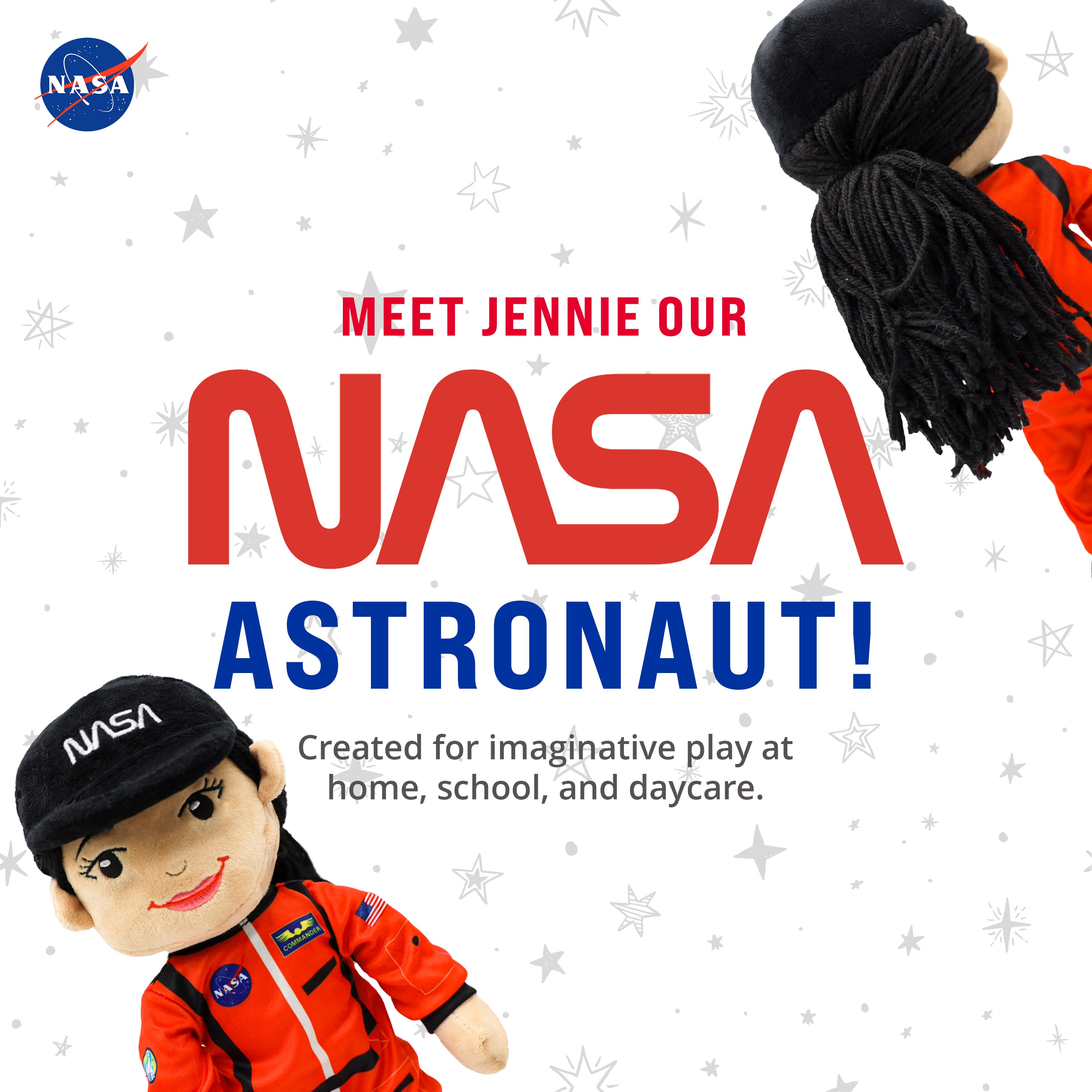 NASA | Astronaut Jennie 14” Plush Figure "Wholesale"