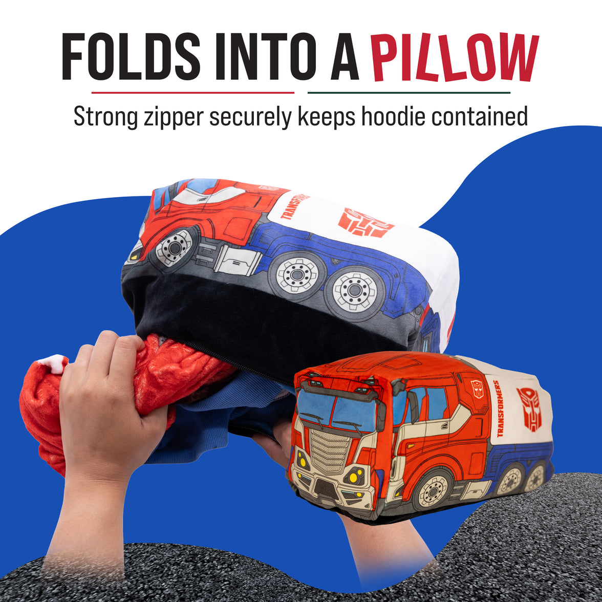 Hasbro | Transformers Optimus Prime Adult Snugible | Blanket Hoodie & Pillow