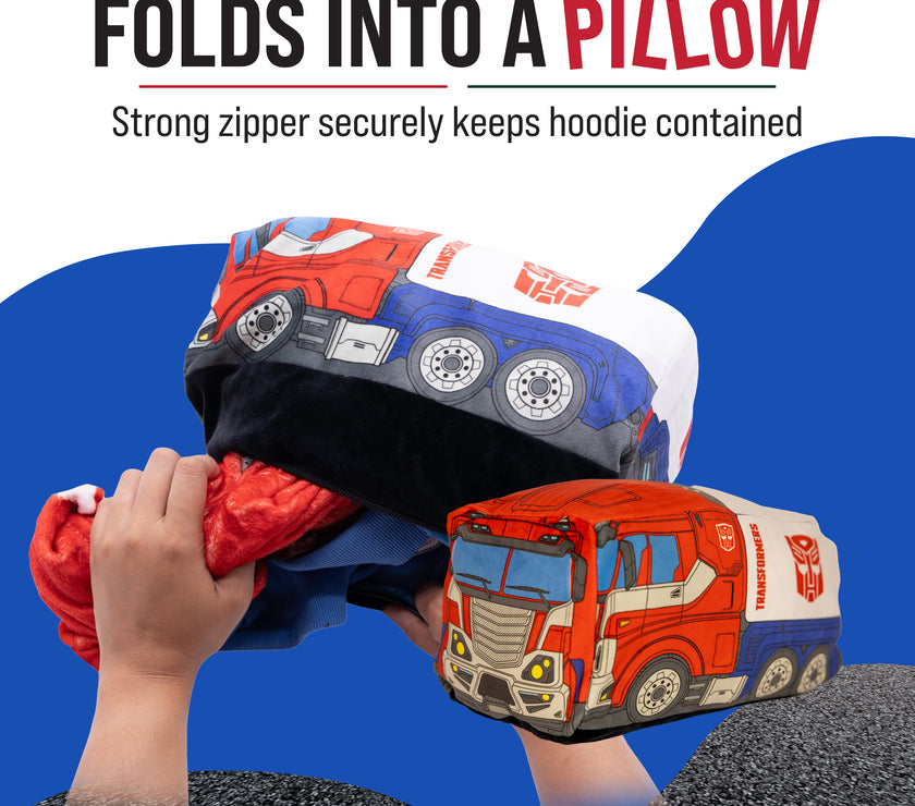 Hasbro | Transformers Optimus Prime Adult Snugible | Blanket Hoodie & Pillow