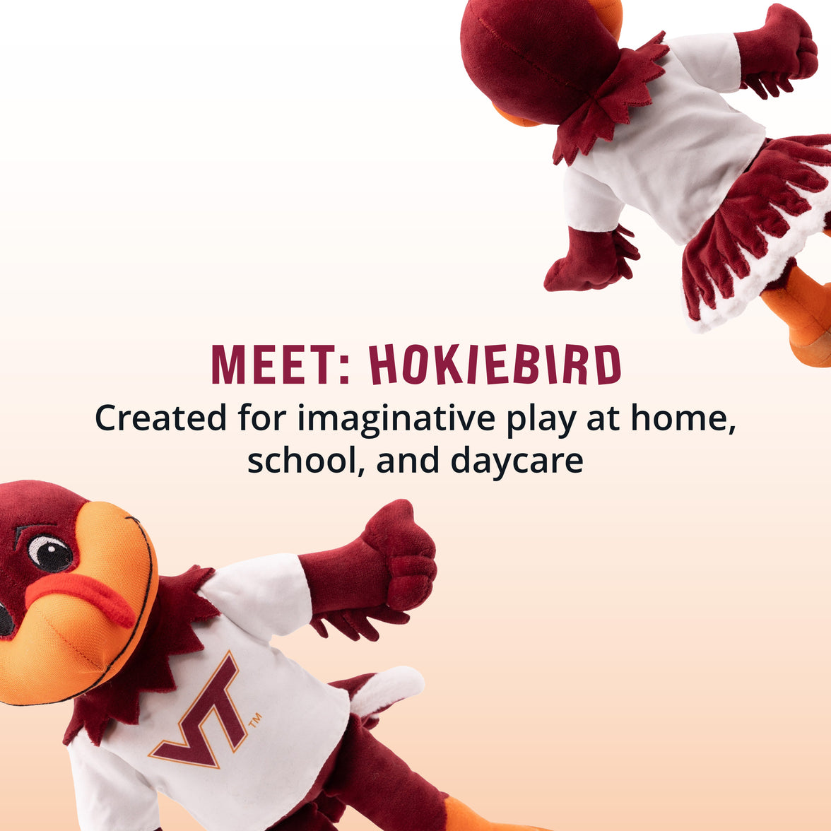 Virginia Tech University Hokiebird 14” Plush Figure