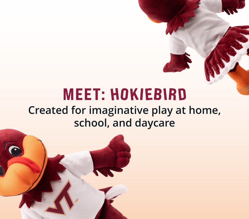 Virginia Tech University Hokie Bird 14” Plush Figure