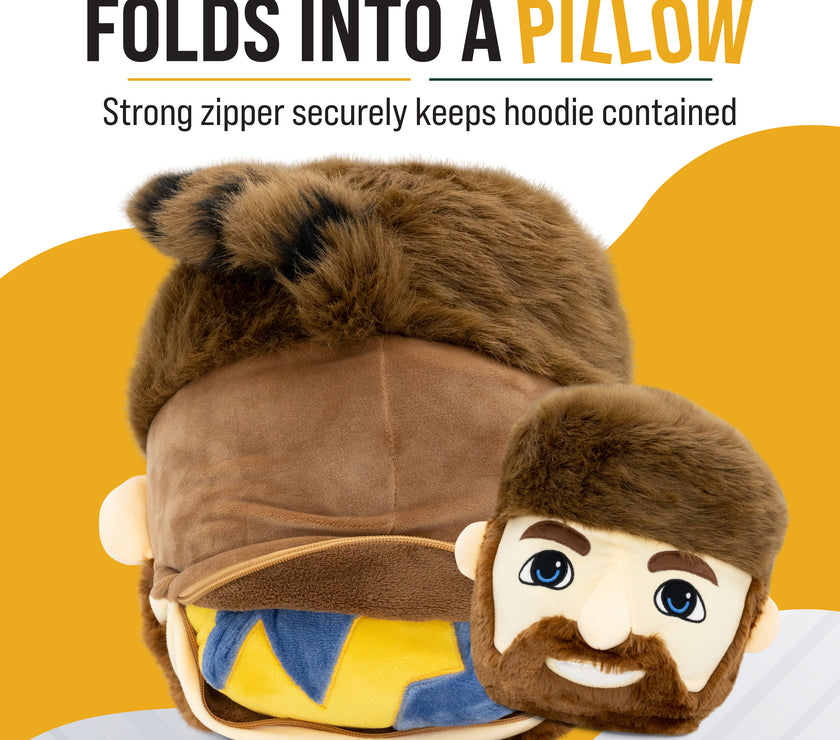 West Virginia University Mountaineer Snugible 2-in-1 Blanket Hoodie & Pillow