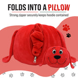 Clifford The Big Red Dog Kids Snugible 2-in-1 Blanket Hoodie & Pillow