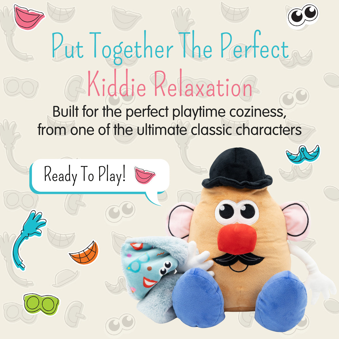 Hasbro | Mr. Potato Head Blankie Bestie 2-in-1 Blanket & Stuffed Animal