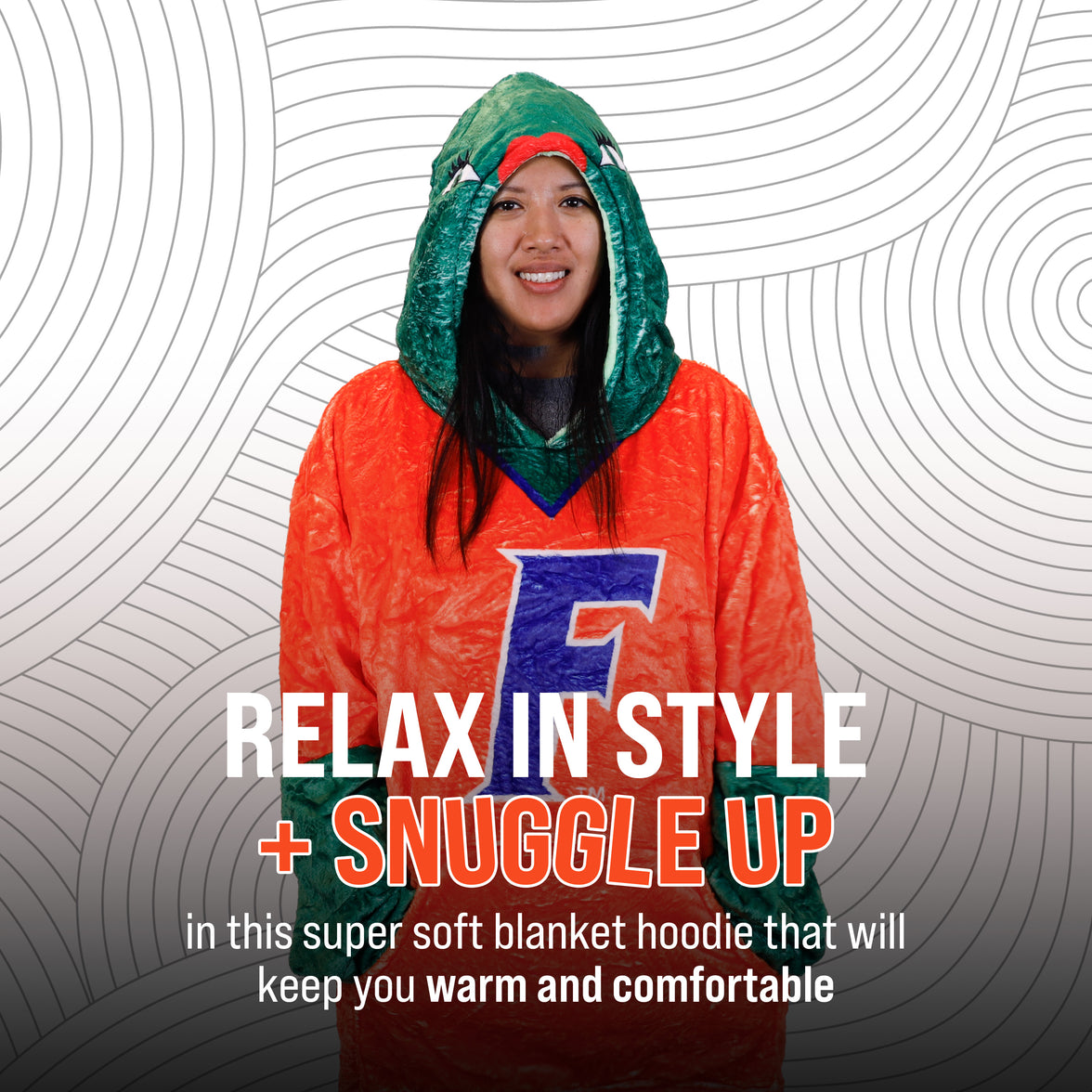 University of Florida Alberta Snugible 2-in-1 Blanket Hoodie & Pillow
