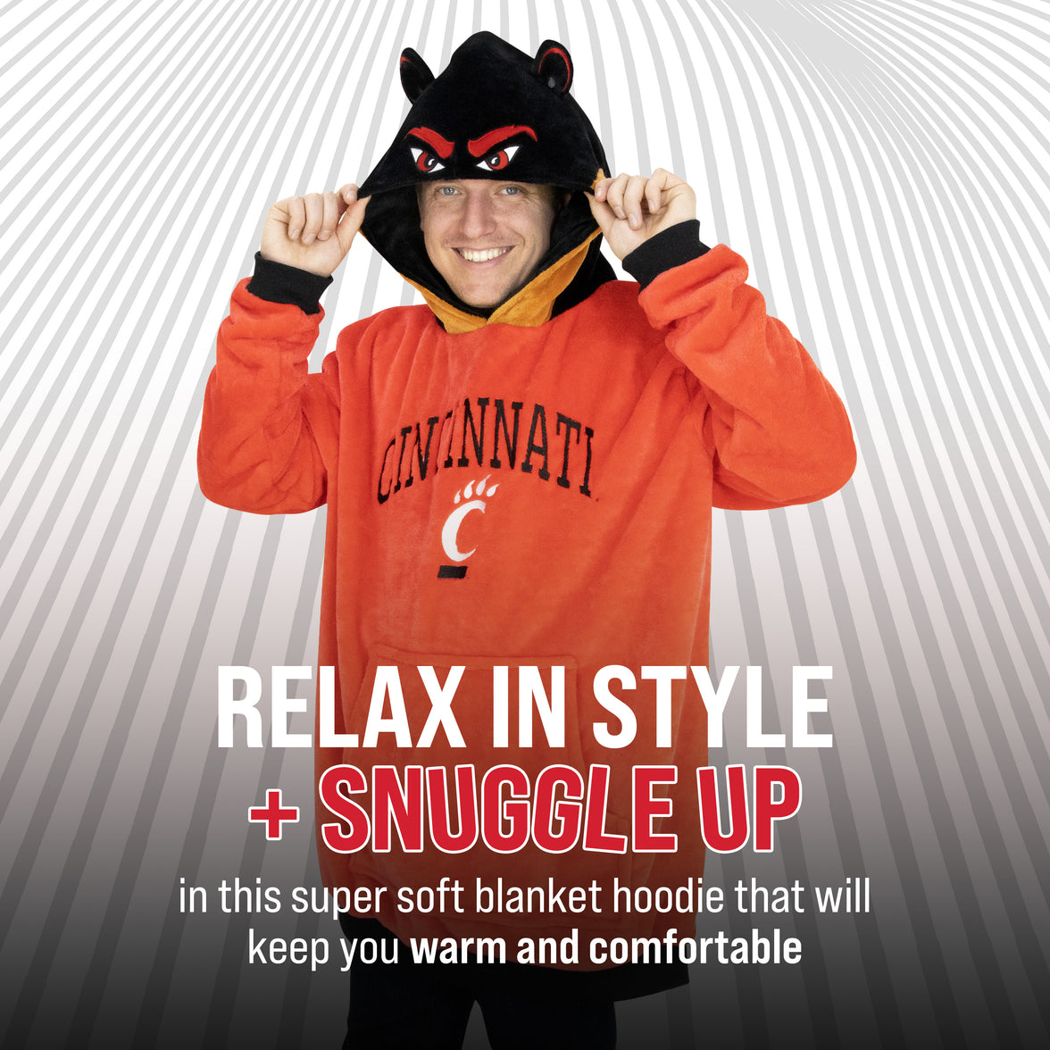 University of Cincinnati Bearcats Snugible 2-in-1 Blanket Hoodie & Pillow