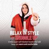 University of Georgia Bulldog Snugible 2-in-1 Blanket Hoodie & Pillow