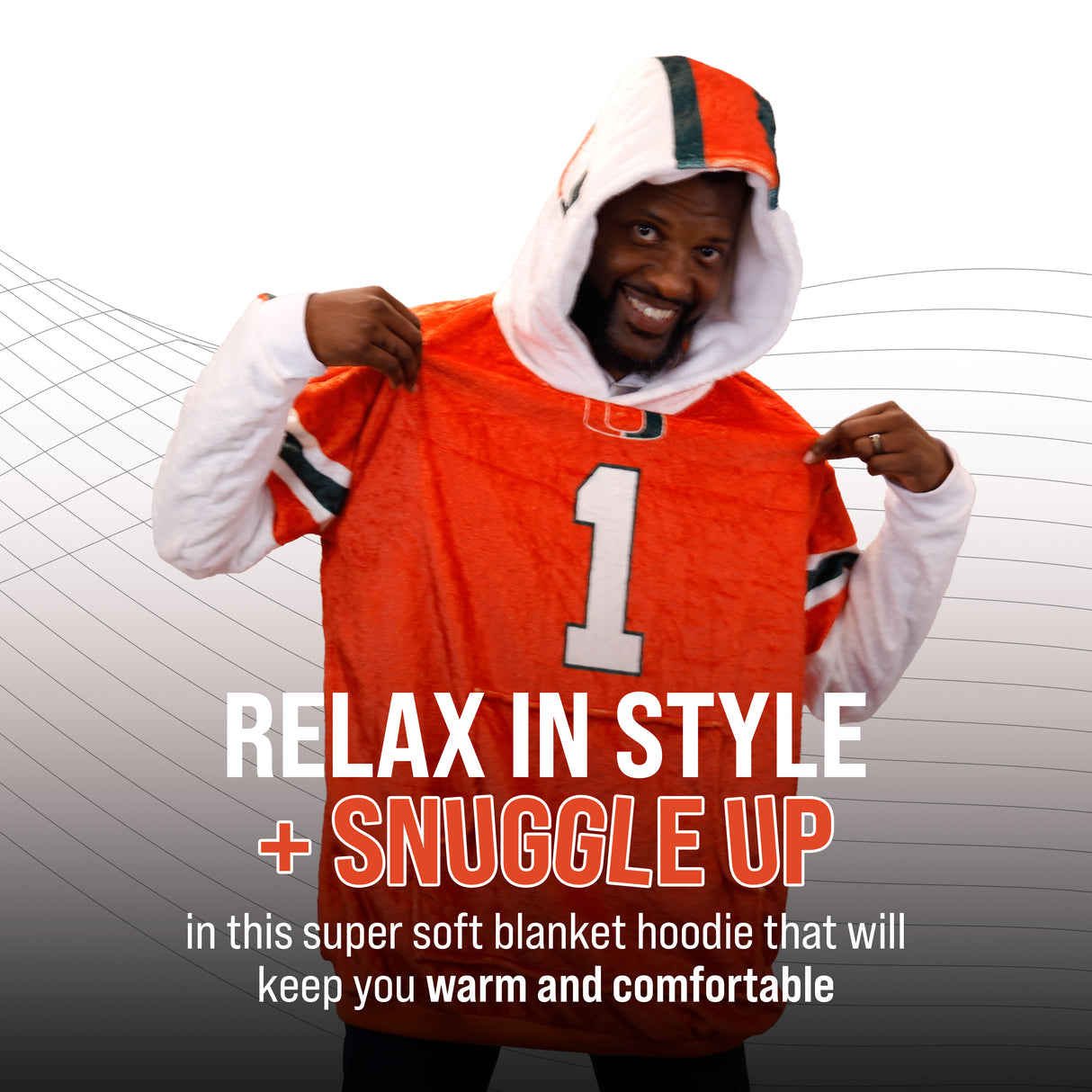 University of Miami Helmet Snugible | Blanket Hoodie & Pillow