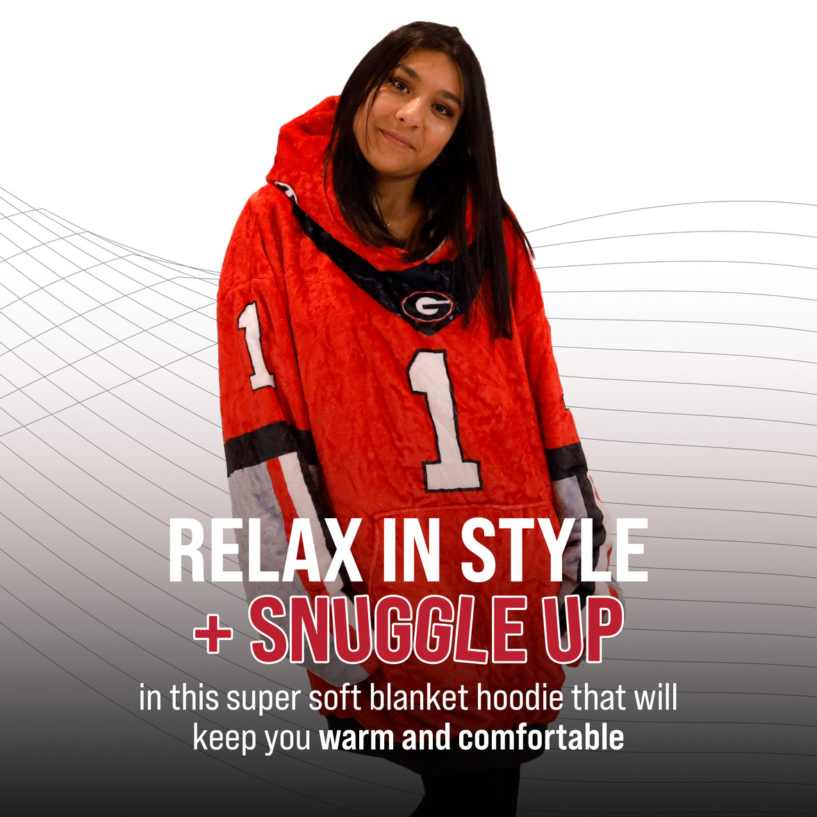 University of Georgia Helmet Snugible | Blanket Hoodie & Pillow