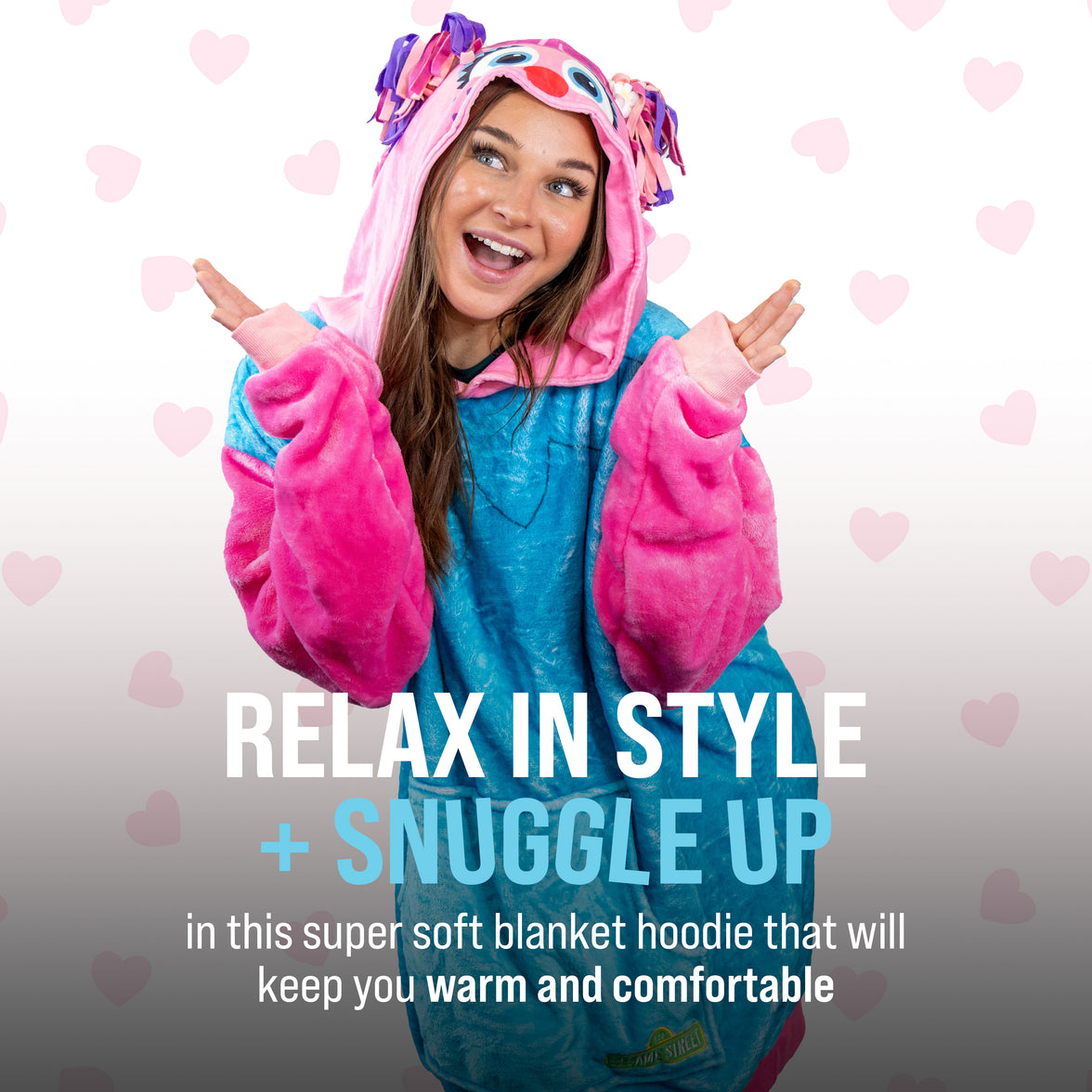 Sesame Street | Abby Cadabby Adult Snugible 2-in-1 Blanket Hoodie & Pillow