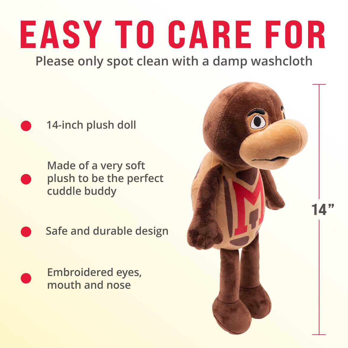 University of Maryland Testudo 14” Plush Figure