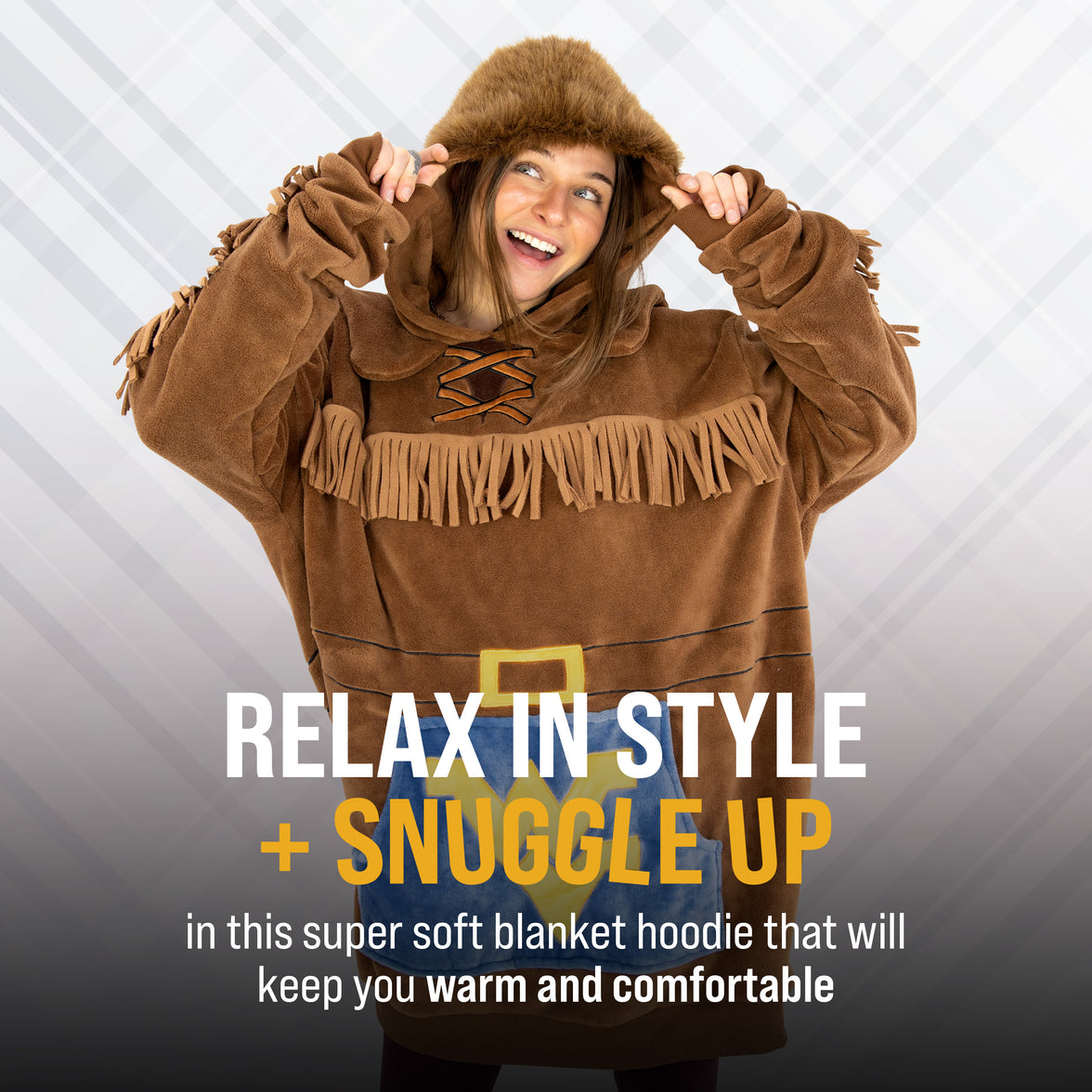 West Virginia University Mountaineer Snugible 2-in-1 Blanket Hoodie & Pillow
