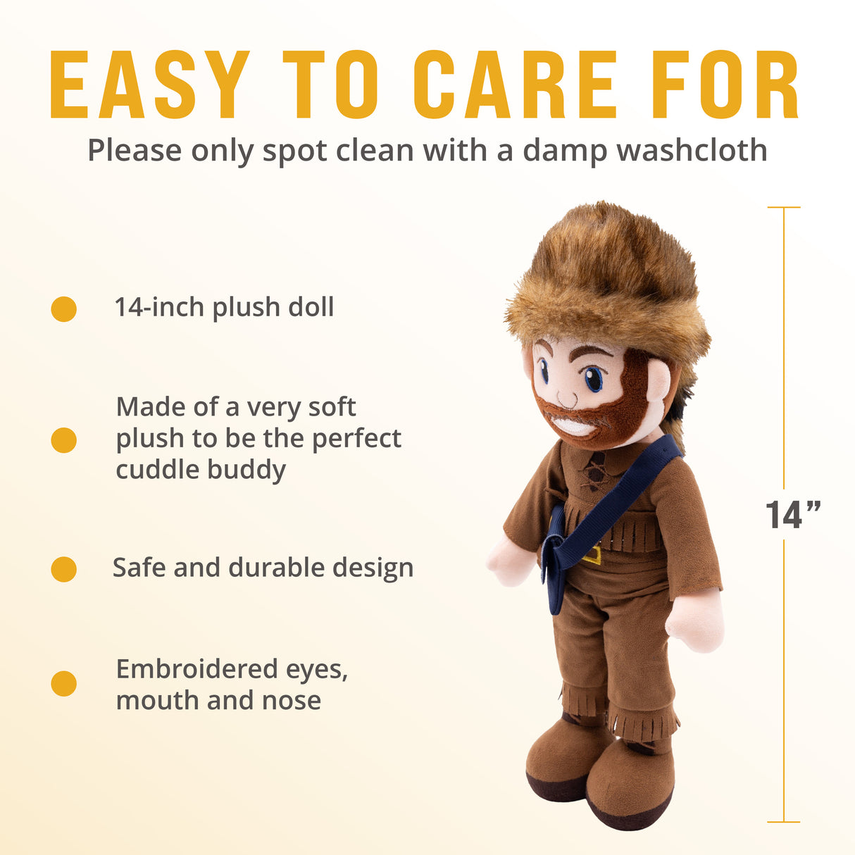 West Virginia University Mountaineer 14” Plush Figure