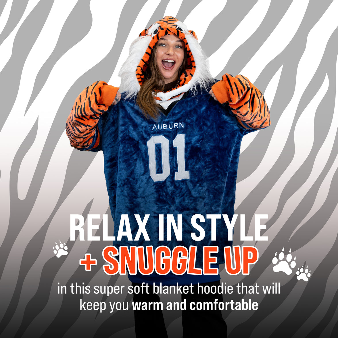 Auburn University Aubie the Tiger Snugible | Blanket Hoodie & Pillow