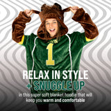 North Dakota State University Bison Snugible 2-in-1 Blanket Hoodie & Pillow