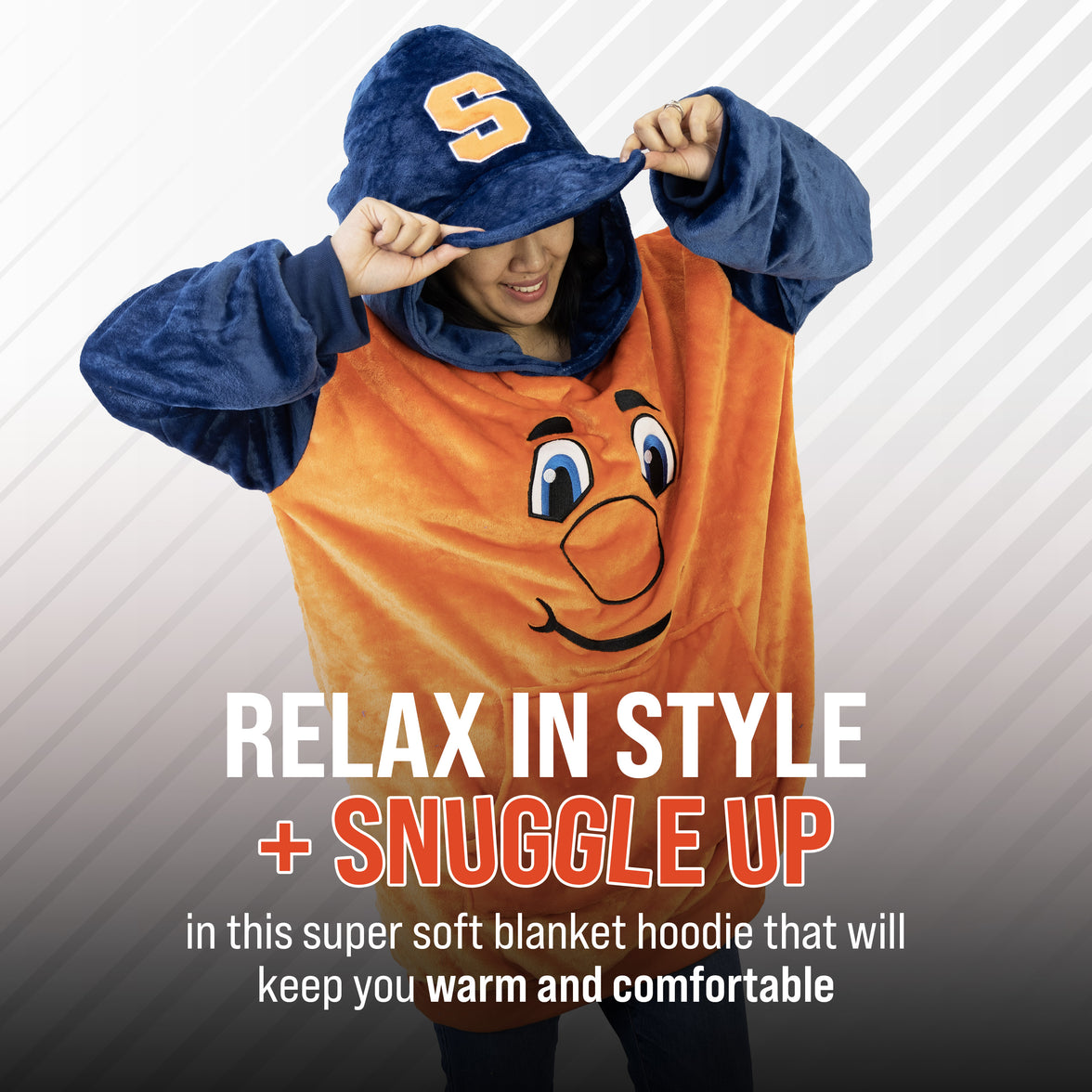 Syracuse University Otto the Orange Snugible 2-in-1 Blanket Hoodie & Pillow