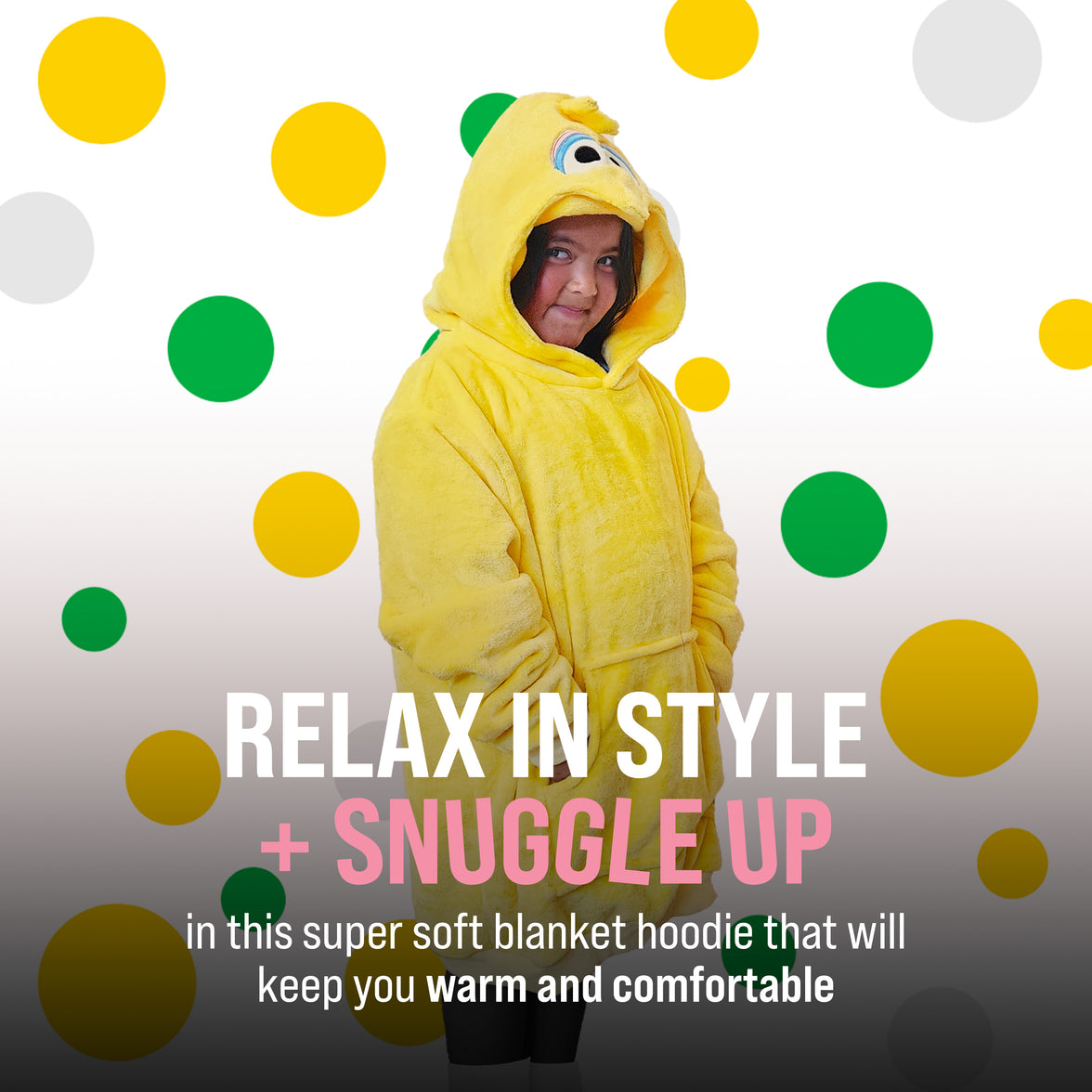 Sesame Street | Big Bird Kids Snugible 2-in-1 Blanket Hoodie & Pillow