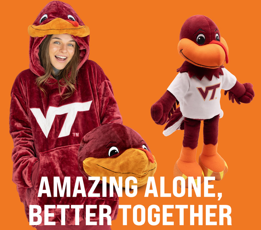 Virginia Tech University Hokie Bird 14” Plush Figure