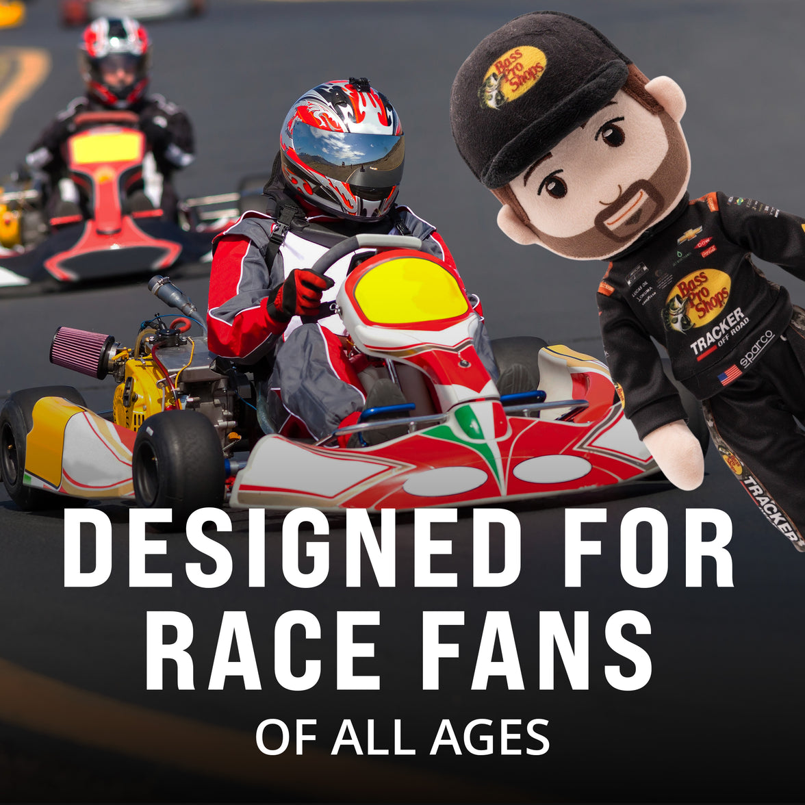 NASCAR | Richard Childress Racing Austin Dillon Bass Pro 14 Inch Plush Figure "Wholesale"