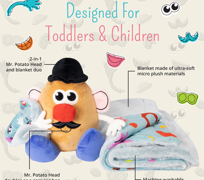 Hasbro | Mr. Potato Head Blankie Bestie 2-in-1 Blanket & Stuffed Animal