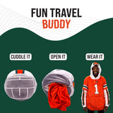 University of Miami Helmet Snugible | Blanket Hoodie & Pillow