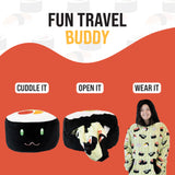 Sushi Snugible 2-in-1 Blanket Hoodie & Pillow