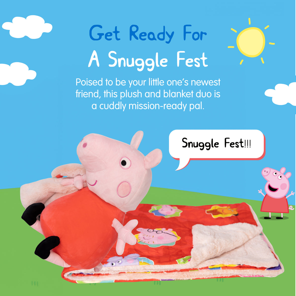 Hasbro | Peppa Pig Blankie Bestie 2-in-1 Blanket & Stuffed Animal