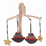 Beansprout Nautical Patch Mobile, Denim (Discontinued by Manufacturer)