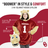 University of Oklahoma Boomer Snugible 2-in-1 Blanket Hoodie & Pillow