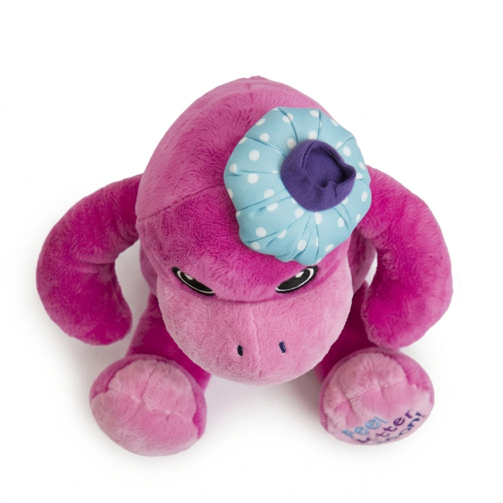 "Bubblegum" the 12in Feel Better Soon Pink Plush Monkey