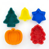 Carefree Kitchen Mini Silicone 5-piece Holiday Bakeware
