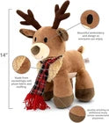 Christmas Randall Reindeer Plush Stuffed Animal Soft Holiday Toy Decor 14"