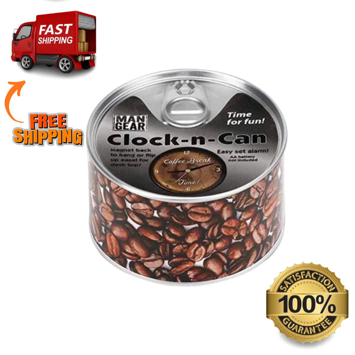 CAFFEINE O’CLOCK DESK CLOCK COFFEE GIFT | COFFEE BEAN DECOR | OFFICE CLOCK