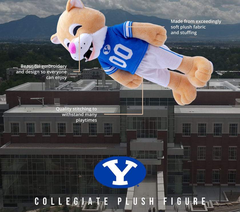 Brigham Young University Cosmo The Cougar 14 Inch Plush Figure "Wholesale"