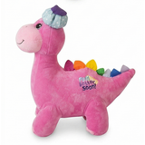"Delia" the 18in Feel Better Soon Pink Plush Dinosau